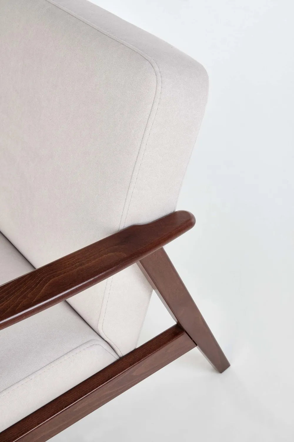 Sofa Milano 3os kremowa drewniane