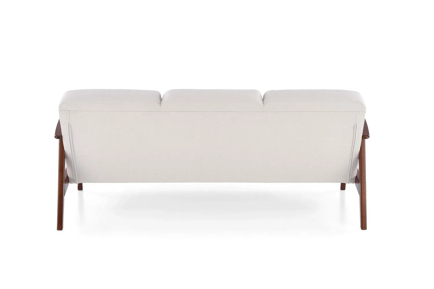 Sofa Milano 3os kremowa drewniane