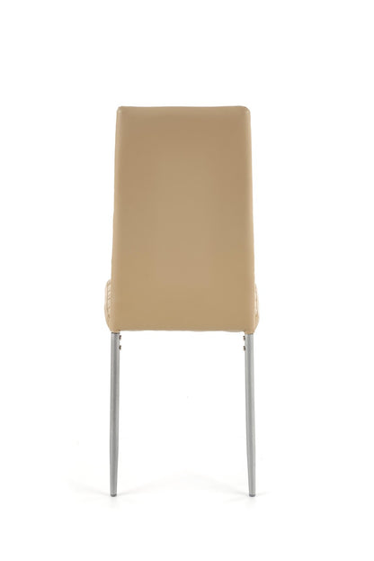 Krzesło K70 jasny brąz/metalowe