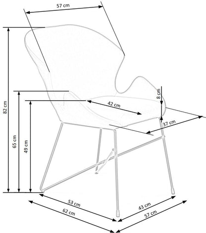 Krzesło K458 zielone/metalowe
