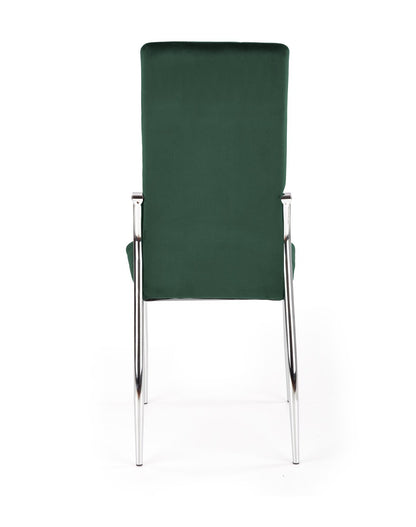 Krzesło K416 ciemno zielone/metalowe