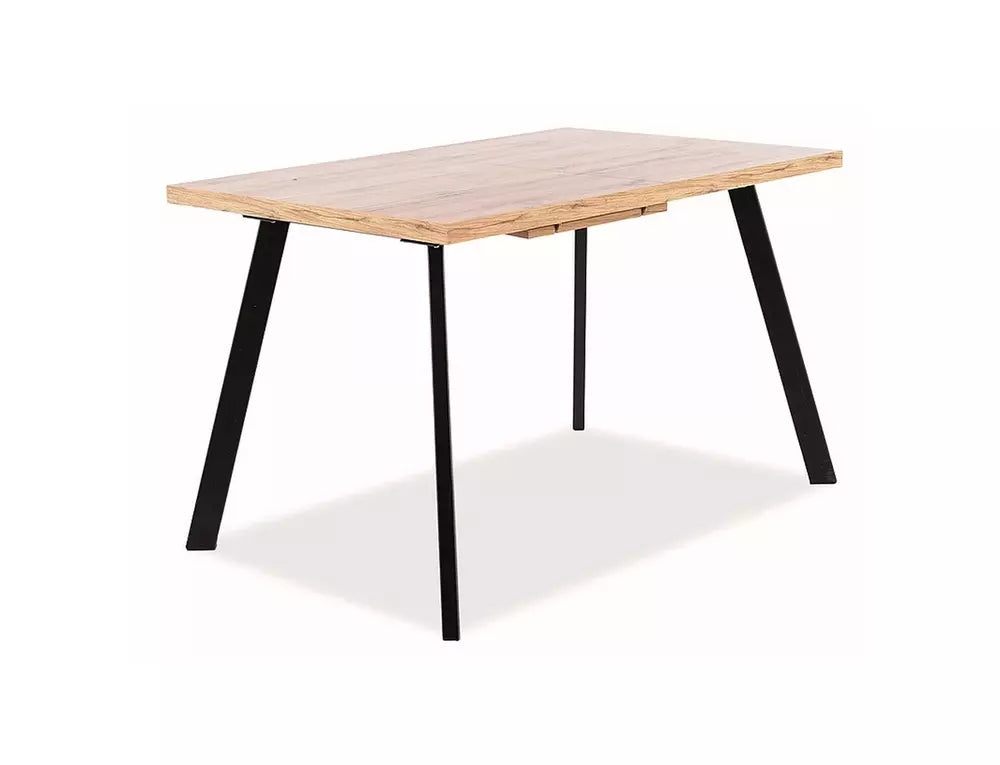Stół Brick dąb artisan czarne nogi 120x80