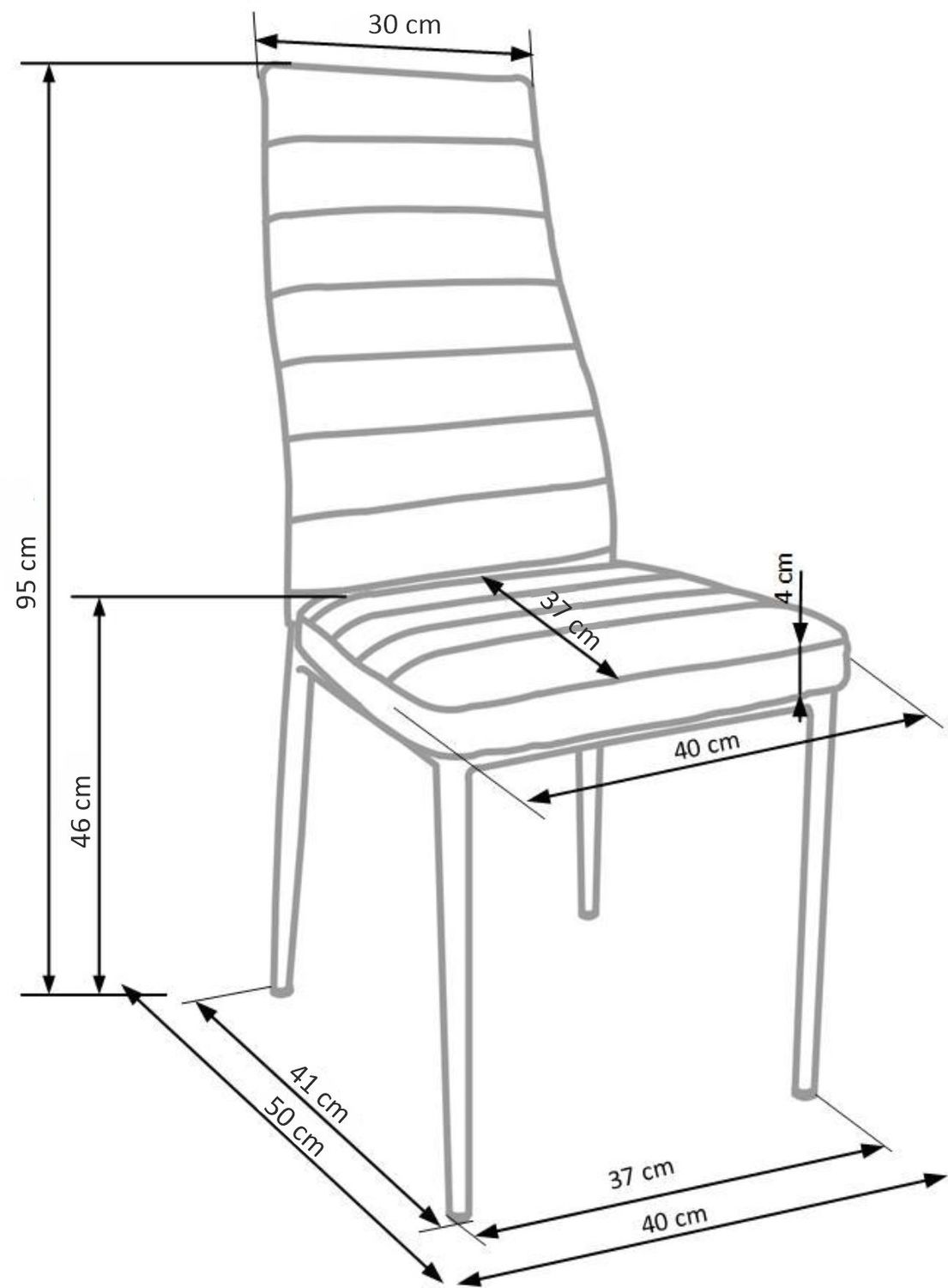 Krzesło K70 jasny brąz/metalowe