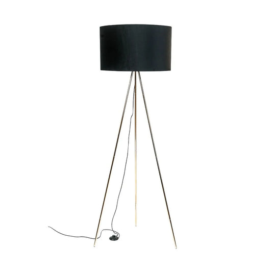 Lampa Inga czarna złoty stelaż