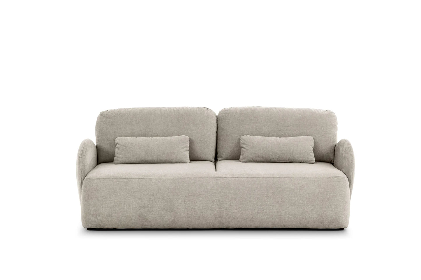 Sofa Dinel z funkcją spania beżowa szenil