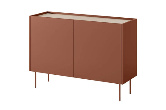 Komoda Desin ceramic red czerwień dąb