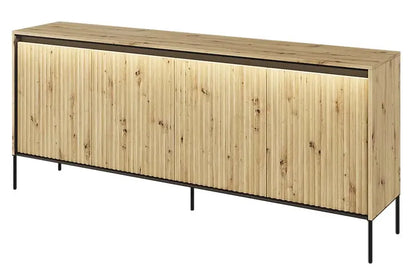 Komoda Trend z oświetleniem frez dąb artisan
