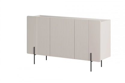 Komoda Malmi 150 trzydrzwiowa cashmere czarne nogi