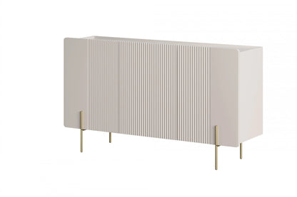 Komoda Malmi 150 trzydrzwiowa cashmere złote nogi