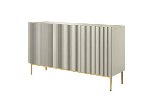 Komoda Nicole frez cashmere złoto