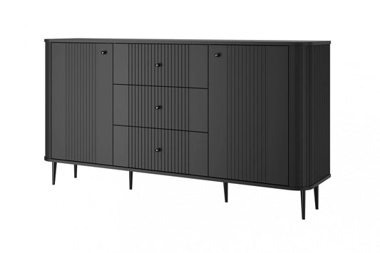 Komoda Vesper 160 czarna nowoczesna