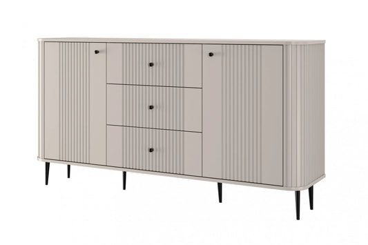 Komoda Vesper 160 cashmere czarne nogi