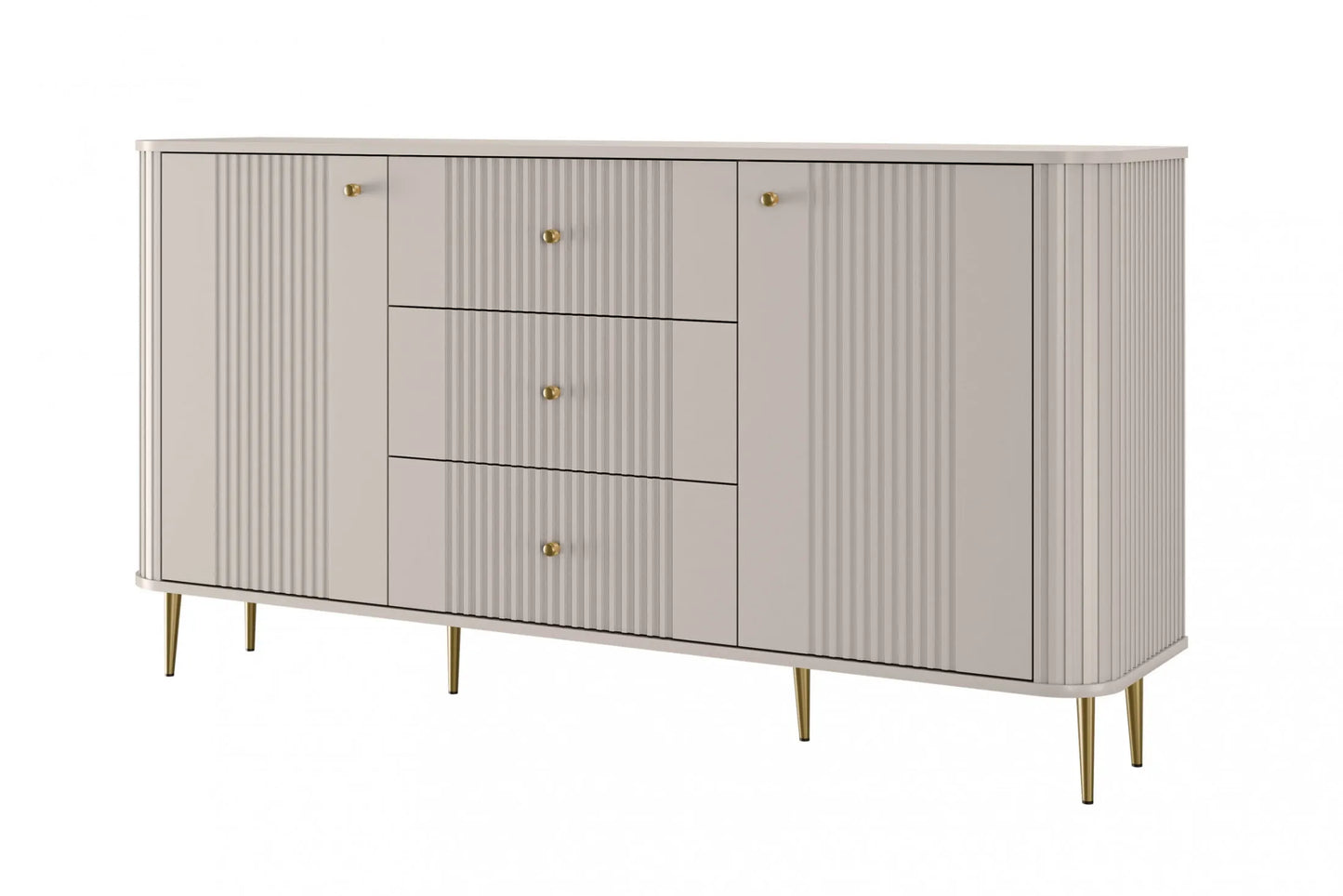 Komoda Vesper 160 cashmere złote nogi