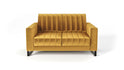 Sofa LOFT 2os. metalowe nogi musztardowa