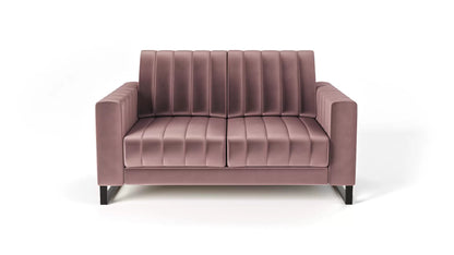 Sofa LOFT 2os. metalowe nogi pudrowy róż