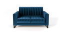 Sofa LOFT 2os. metalowe nogi granatowa