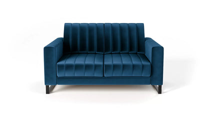 Sofa LOFT 2os. metalowe nogi granatowa
