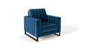 Fotel LOFT velvet granat metalowe nogi