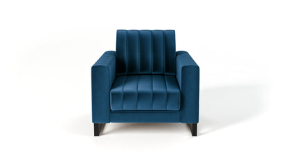 Fotel LOFT velvet granat metalowe nogi