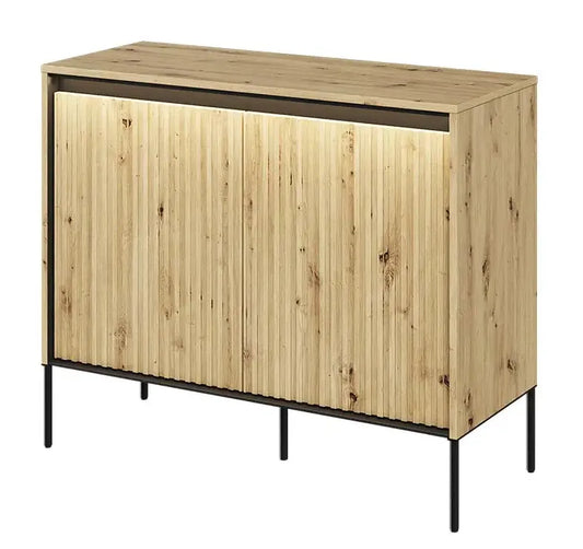 Komoda Trend mała z oświetleniem dąb artisan