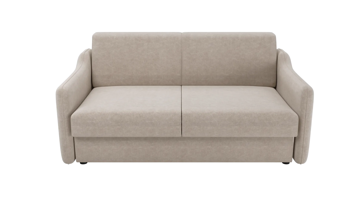 Sofa Mario stelaż włoski beżowa kanapa rozkładana