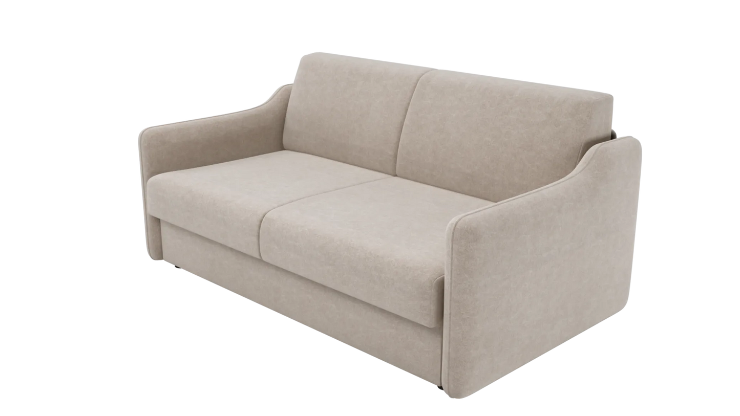 Sofa Mario stelaż włoski beżowa kanapa rozkładana