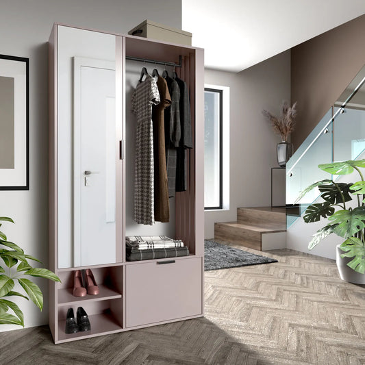 Garderoba Milo z lustrem cashmere uni