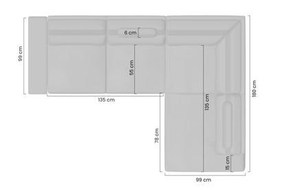 Narożnik Loario Bok C/strona prawa