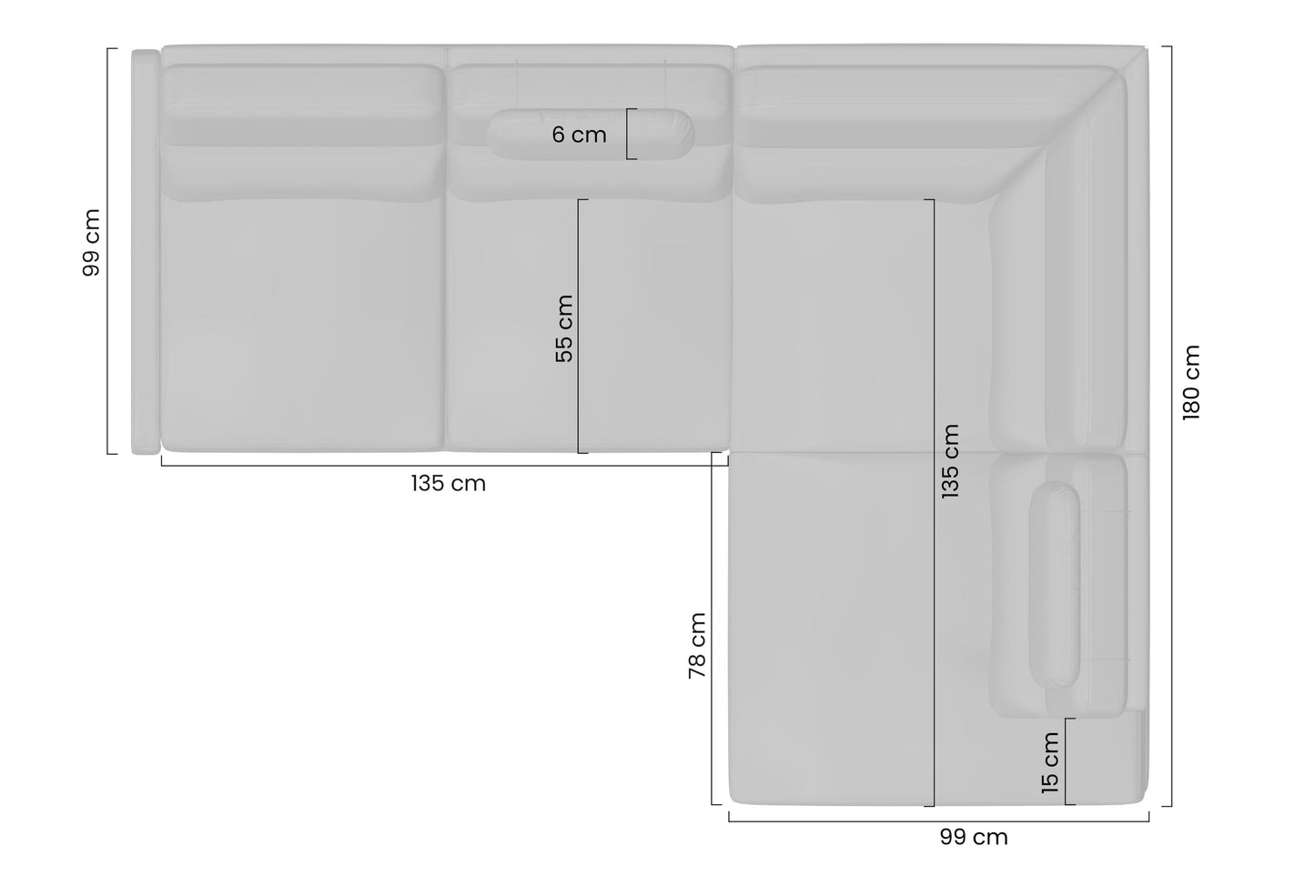 Narożnik Loario Bok A/strona prawa