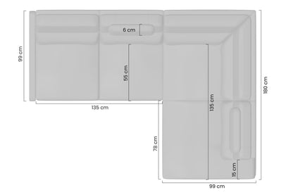 Narożnik Loario Bok A/strona prawa