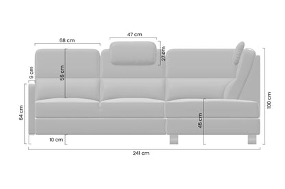 Narożnik Loario Bok A/strona prawa