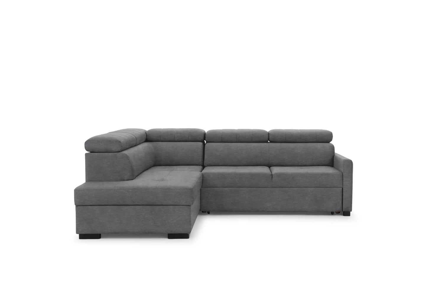 Narożnik Taremo z funkcją spania lewostronny szary