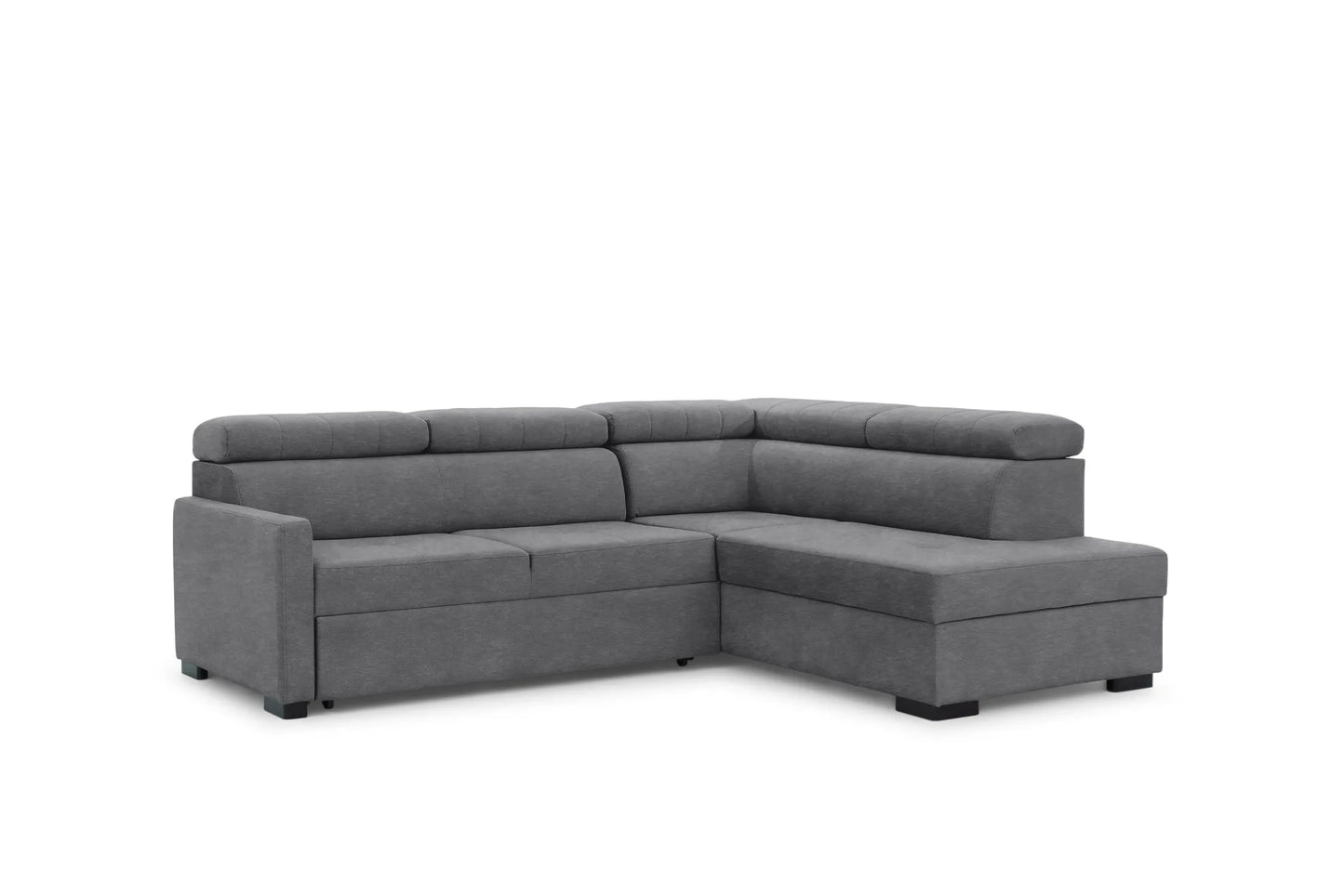 Narożnik Taremo z funkcją spania prawostronny szary