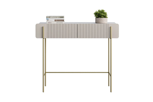 Toaletka Malmi złote nóżki cashmere crema bianca