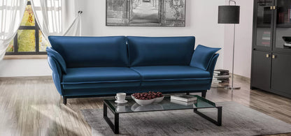 Sofa Optimus velvet granatowa nowoczesny