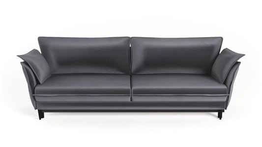 Sofa Optimus velvet szary nowoczesny