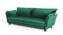Sofa Optimus velvet zielona nowoczesny