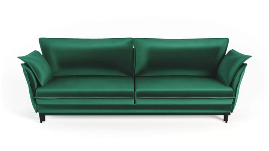 Sofa Optimus velvet zielona nowoczesny