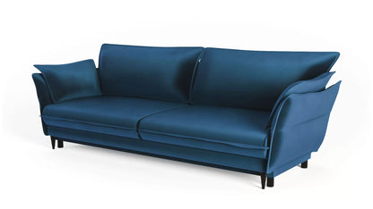 Sofa Optimus velvet granatowa nowoczesny