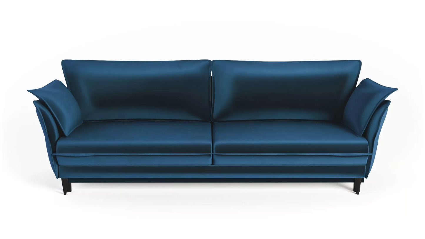 Sofa Optimus velvet granatowa nowoczesny