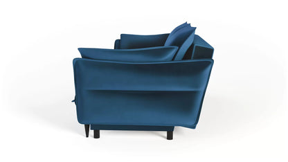 Sofa Optimus velvet granatowa nowoczesny