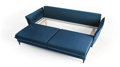 Sofa Optimus velvet granatowa nowoczesny