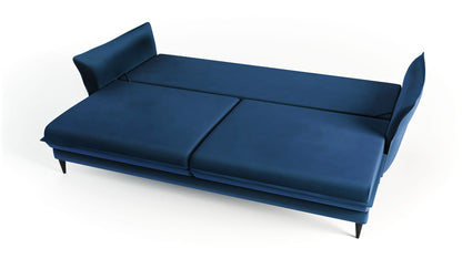 Sofa Optimus velvet granatowa nowoczesny