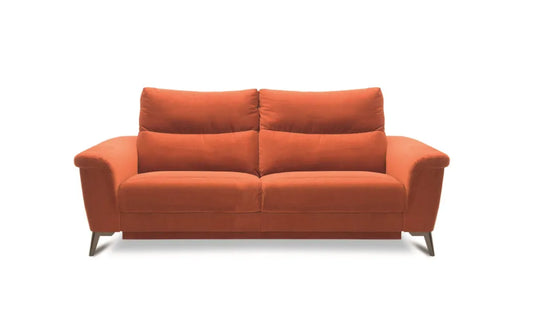 Sofa Verbena velvet pomarańczowy stelaż włoski