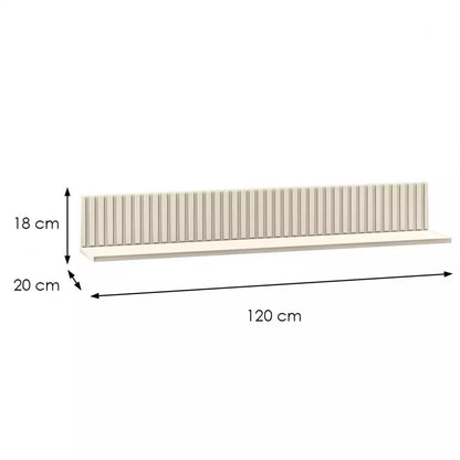 Półka Sophie frezowana cashmere