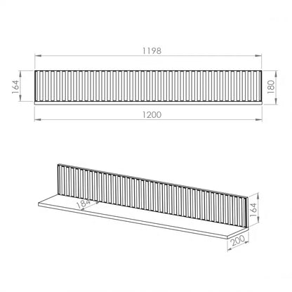 Półka Sophie frezowana cashmere