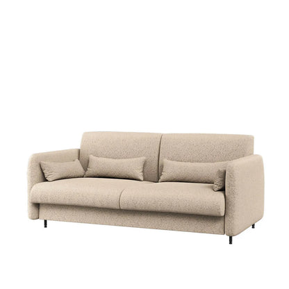 BED CONCEPT BC-18 - Sofa 140 do BC-01 - boucle beżowy PIU 03 / front szary