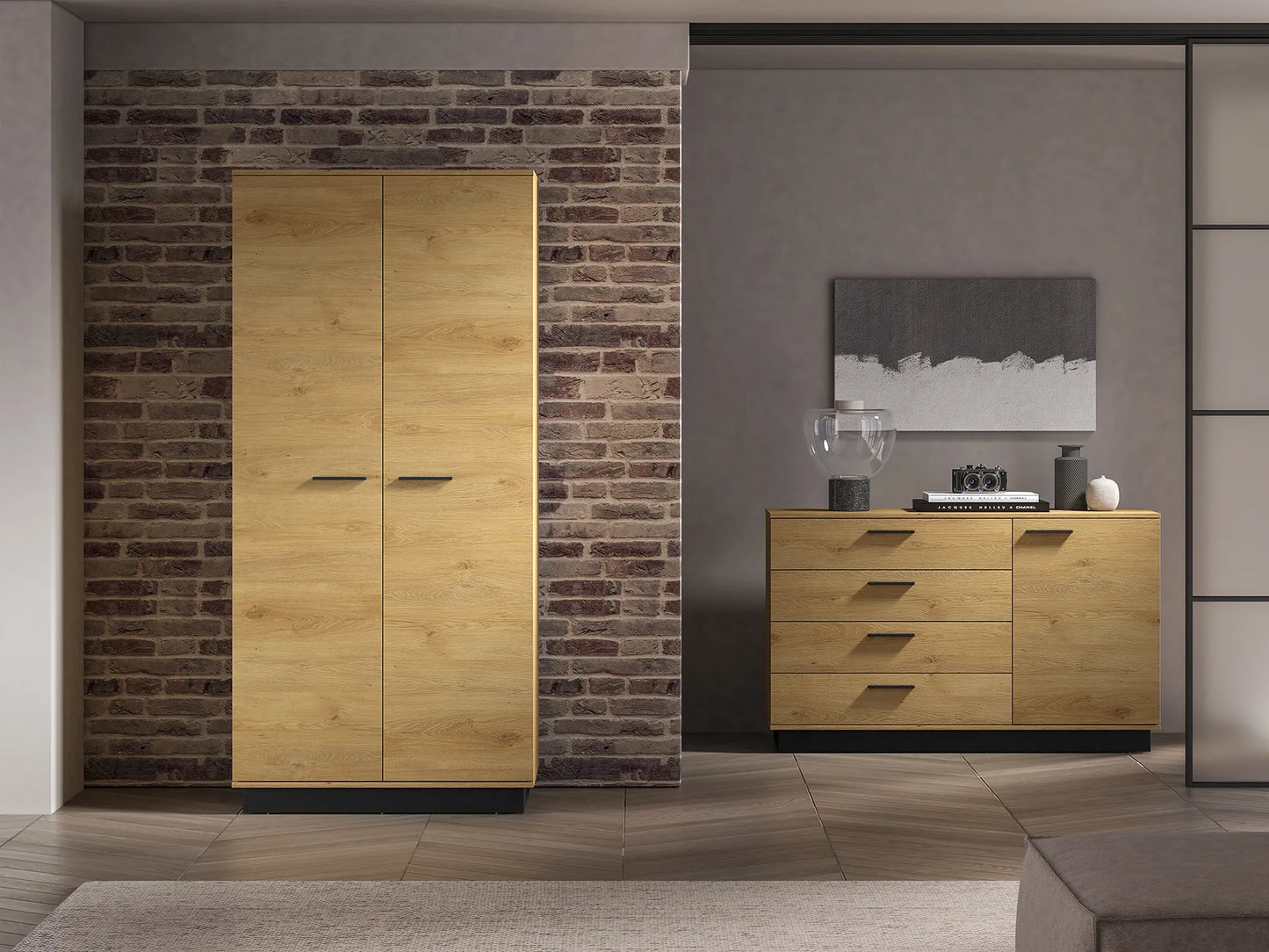 Szafa Modesto dwudrzwiowa dąb