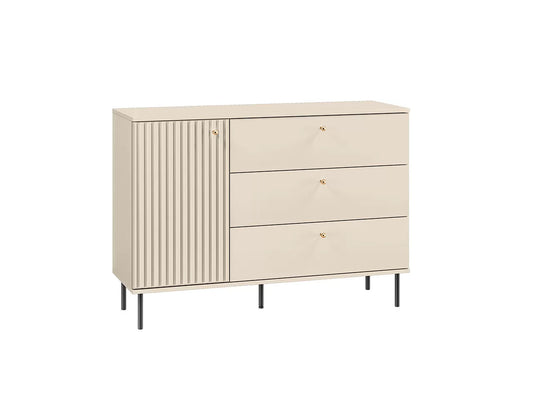 Komoda Sophie nowoczesna lamele cashmere
