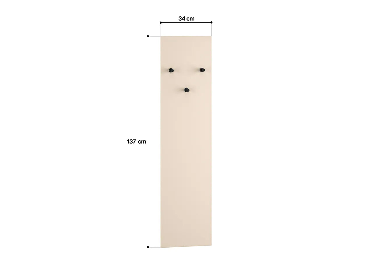 Wieszak Sophie panel ścienny cashmere